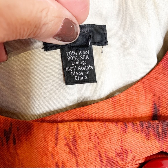 J. Crew Elletra Silk Wool Blend Ikat Jacket Blazer - Picture 6 of 7